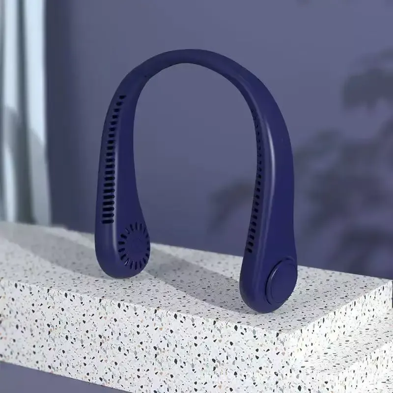 Ventilateur de cou portable sans pales, avec affichage numérique et recharge USB 7