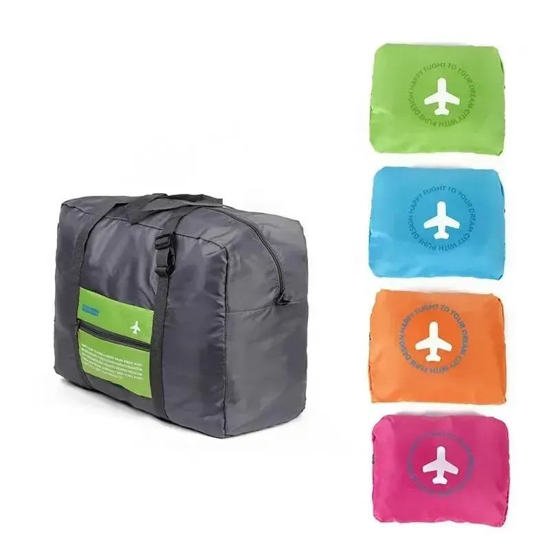 Sac de voyage étanche grande capacité en nylon, pliable, mixte