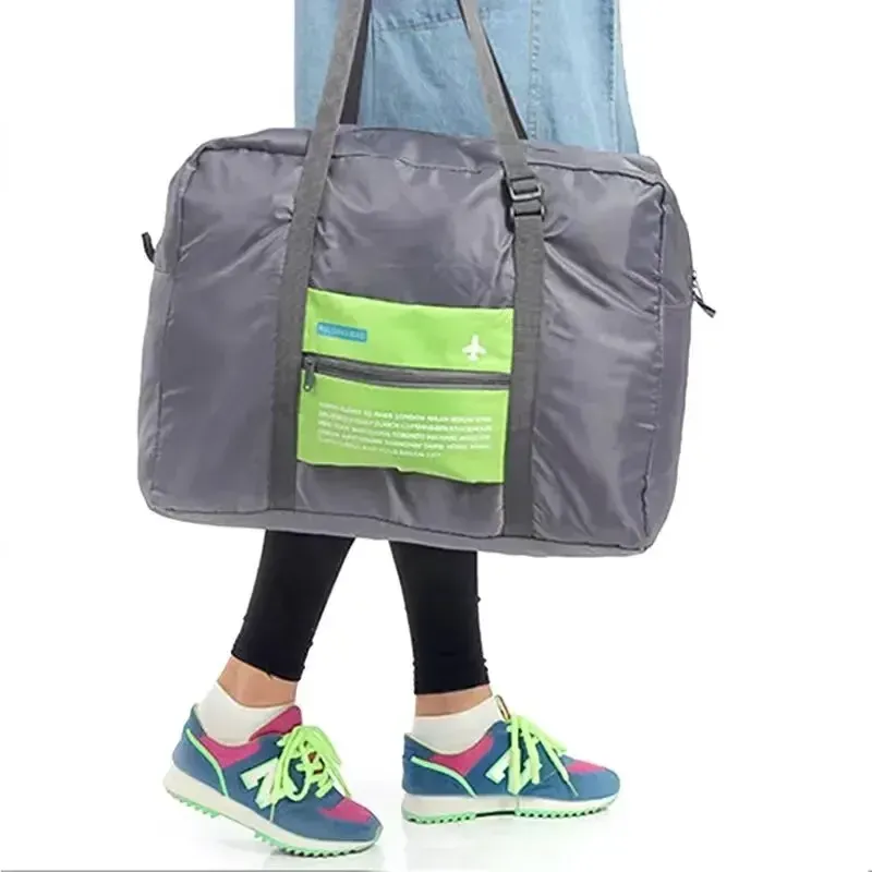 Sac de voyage étanche grande capacité en nylon, pliable, mixte 3