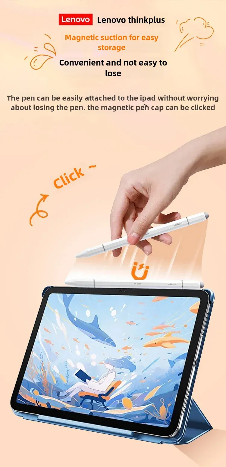 Stylet Lenovo Universa pour écran capacitif, compatible Android et iOS, à trois pointes 6