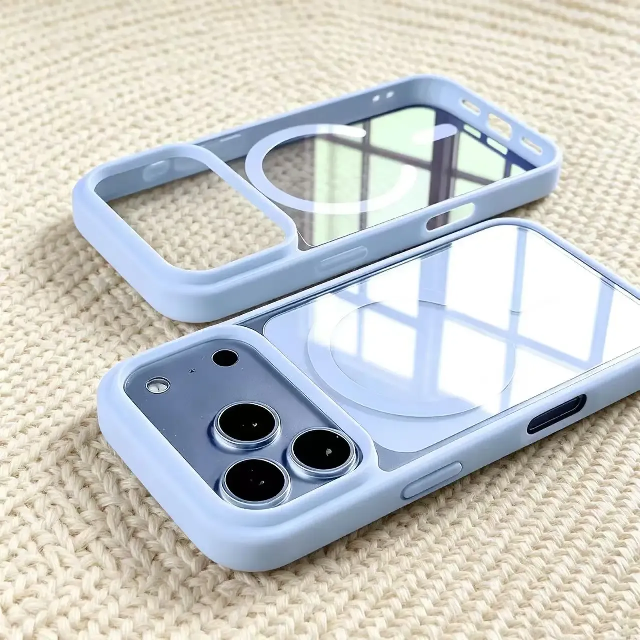 Coque magnétique compatible MagSafe pour iPhone 17 Air, 16, 16e, 15, 14 Plus, 13, 12, 11 Pro Max – Housse transparente en acrylique 6