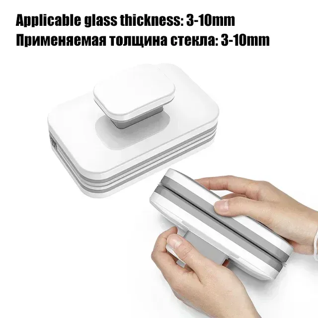 Nettoyeur de vitres magnétique double face pour fenêtres 8