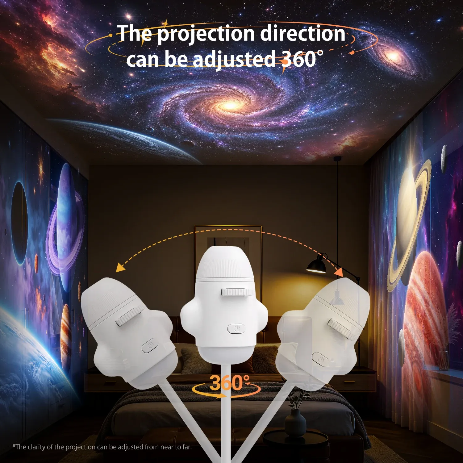 Lampe de projection galaxie Type C, vue 4