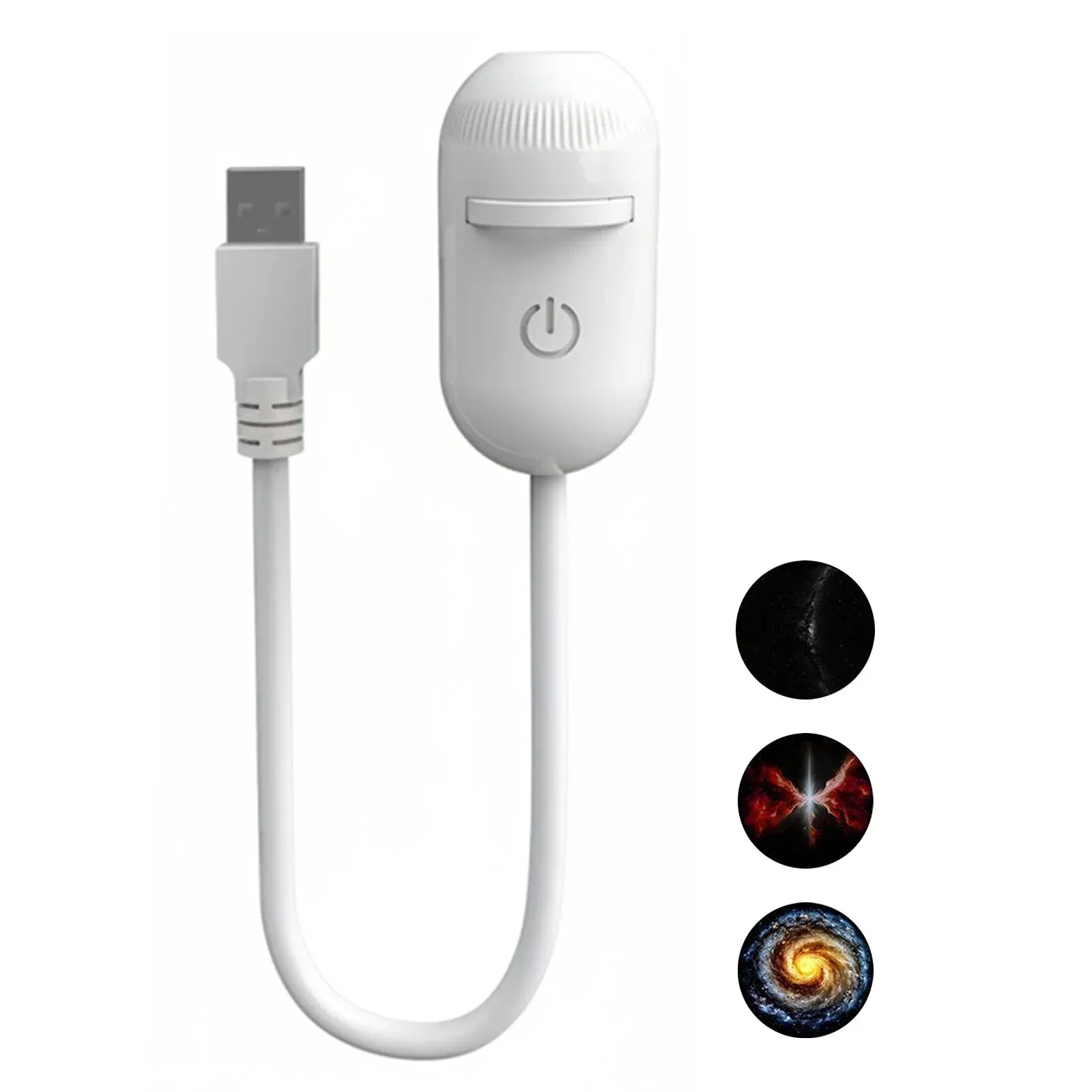Projecteur galaxie USB 2 en 1 à mise au point manuelle, lampe d'ambiance Saturne pour chambre 14