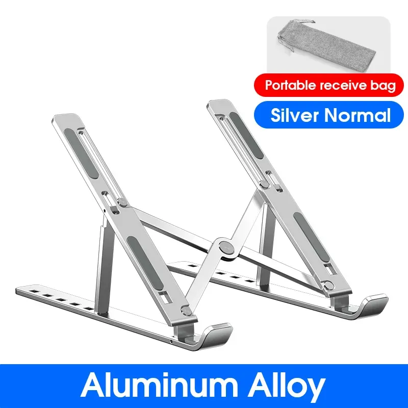Support pour ordinateur portable en aluminium réglable, pliable et détachable pour MacBook 7