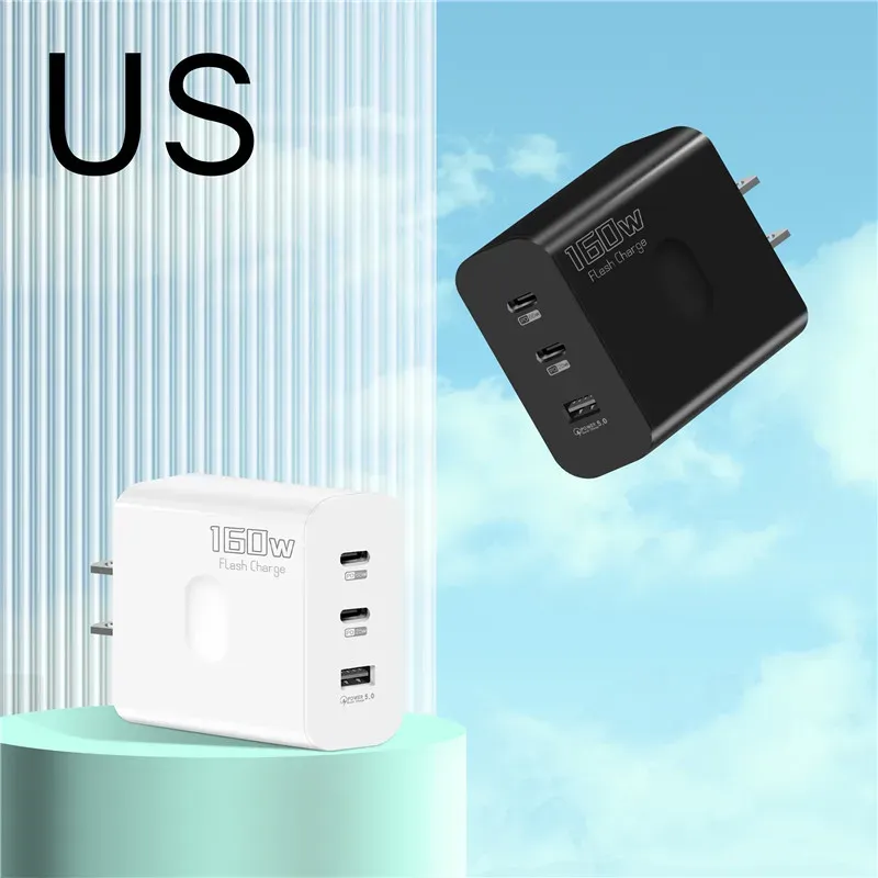 Chargeur USB-C 160 W, finition soignée