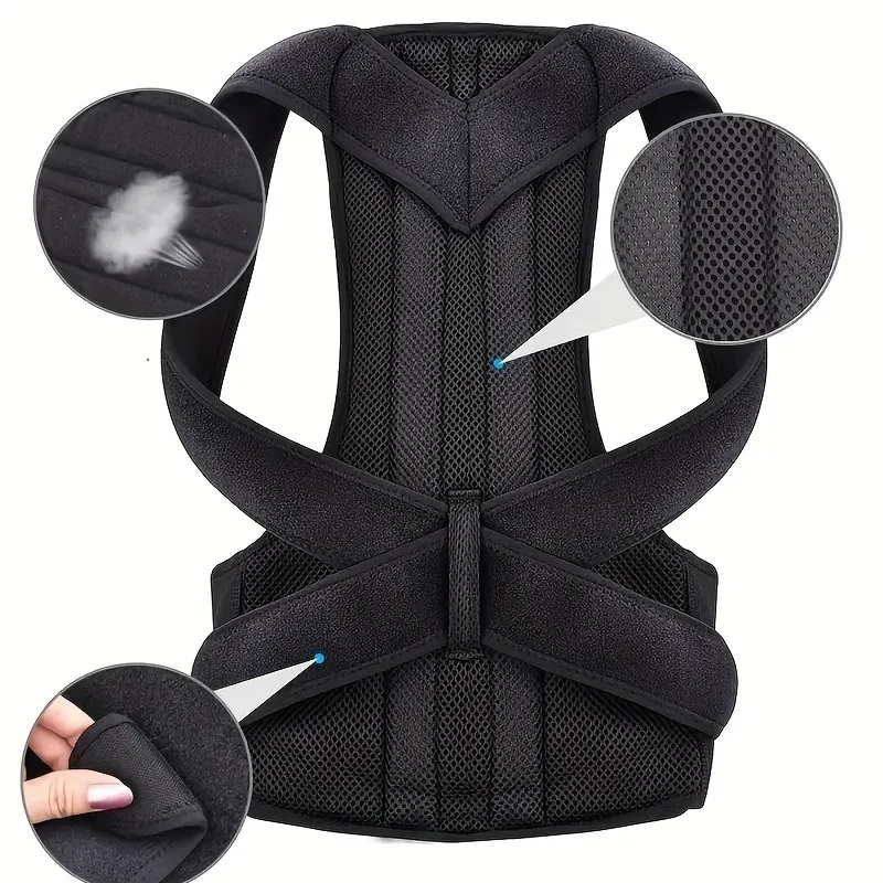 Correcteur de posture pour le dos, ceinture orthopédique réglable 4