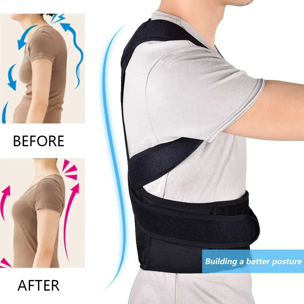 Correcteur de posture pour le dos, ceinture orthopédique réglable 5