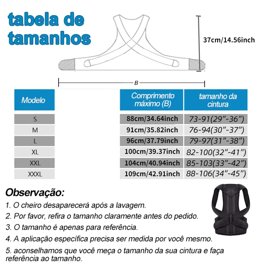 Correcteur de posture pour le dos, ceinture orthopédique réglable 6