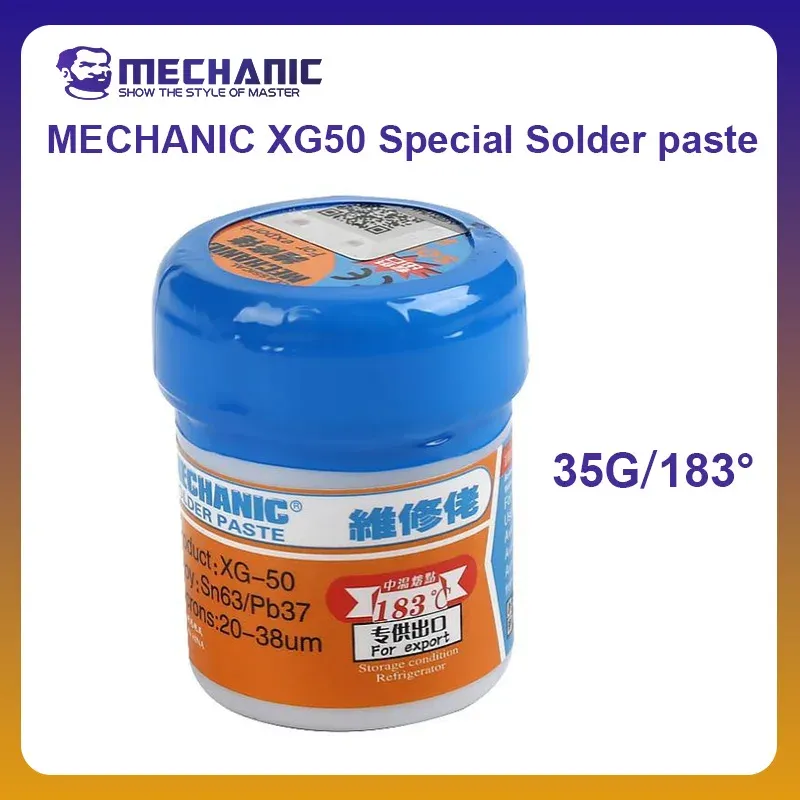 Pâte à souder XG50 XGSP50 à flux, point de fusion 183 °C, pour la réparation de composants SMD sur carte PCB de téléphone - Image 1
