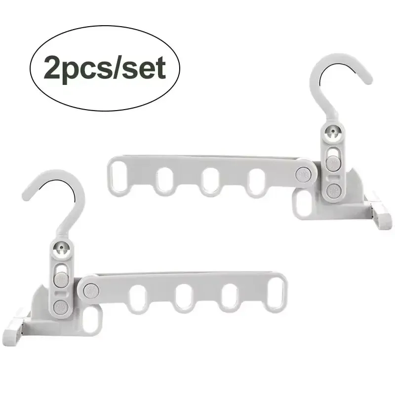Cintre de voyage pliable et portable, support de séchage pliant, avec 5 crochets pour hôtel, camping et voyage 6