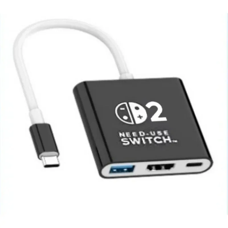 Station d'accueil USB-C pour Nintendo Switch avec sortie HDMI 4K 60 Hz, USB-C 3.0 et charge PD 100 W, compatible Switch 2, Switch et Switch OLED 5
