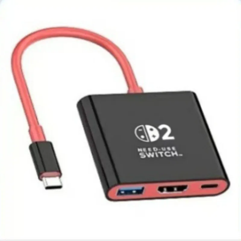 Station d'accueil USB-C pour Nintendo Switch avec sortie HDMI 4K 60 Hz, USB-C 3.0 et charge PD 100 W, compatible Switch 2, Switch et Switch OLED 6