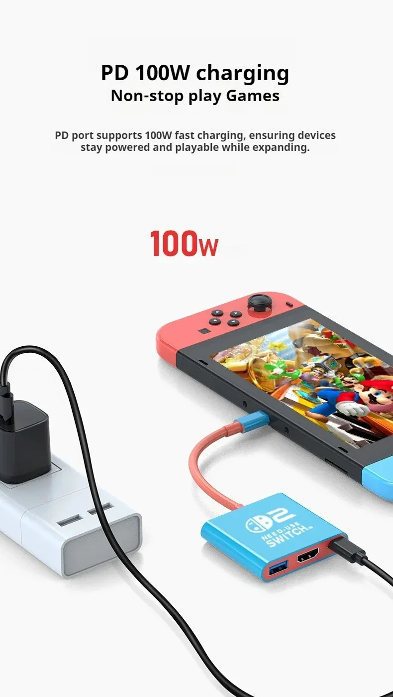 Station d'accueil pour Nintendo Switch 2, mise en situation