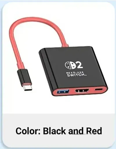 Station d'accueil USB-C pour Nintendo Switch avec sortie HDMI 4K 60 Hz, USB-C 3.0 et charge PD 100 W, compatible Switch 2, Switch et Switch OLED 7