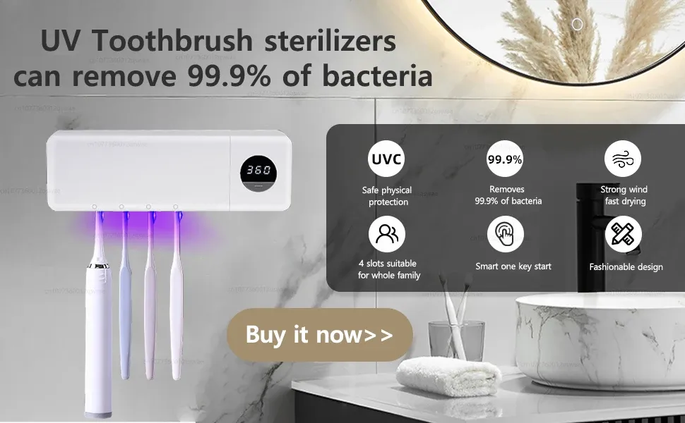 Brosse à dents électrique avec ses modes de brossage