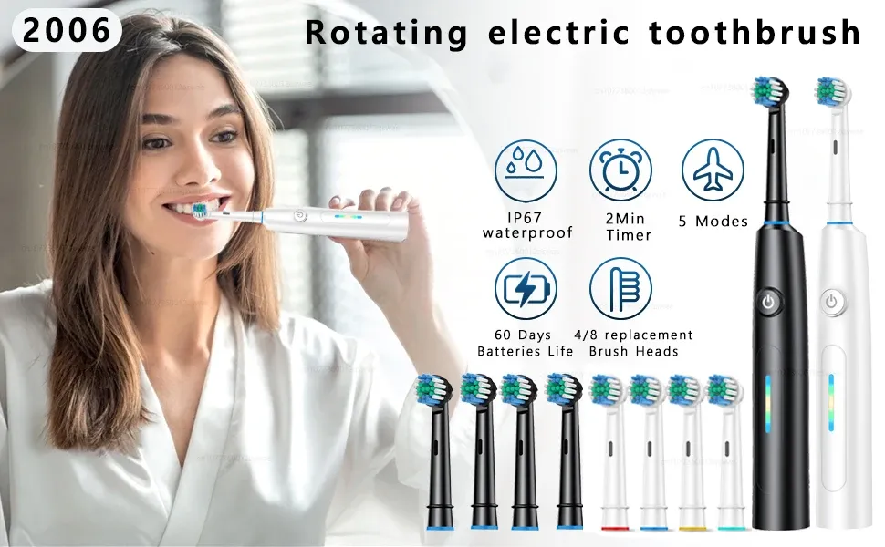 Brosse à dents électrique dans son environnement de voyage