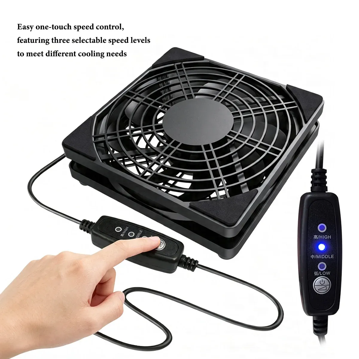 Ventilateur de refroidissement dans son environnement