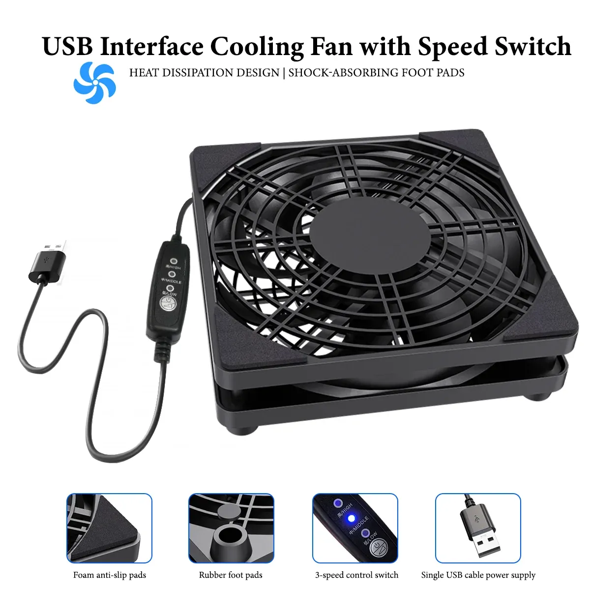 Ventilateur de refroidissement, détails des finitions
