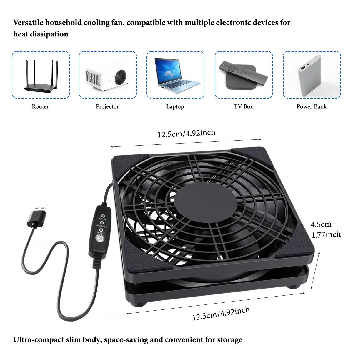 Ventilateur USB en utilisation quotidienne