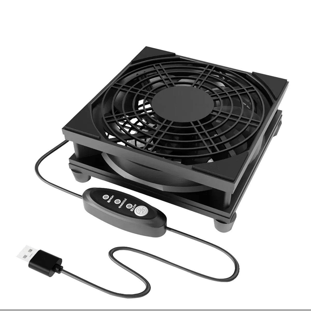 Ventilateur de refroidissement USB 5 V pour routeur, à trois vitesses réglables 8
