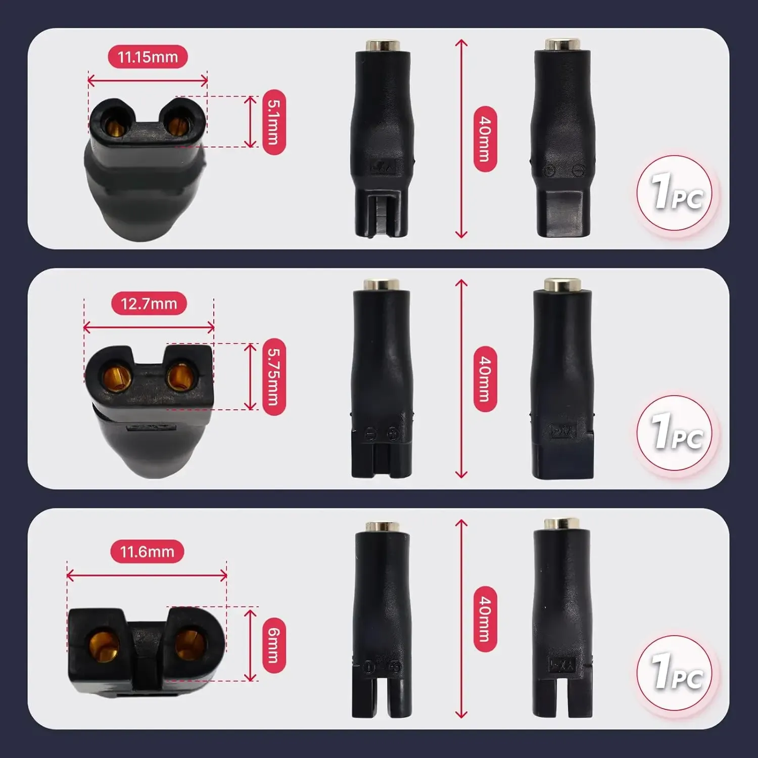 Cordon d'alimentation USB 5 V de remplacement pour tondeuses à cheveux, tondeuses à barbe et rasoirs (lot de 8) 4