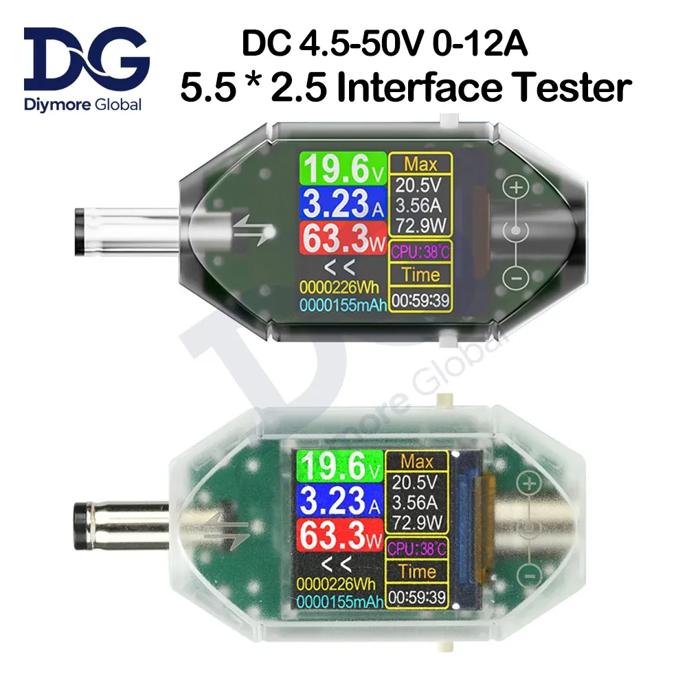 Vue générale du testeur d'interface DC