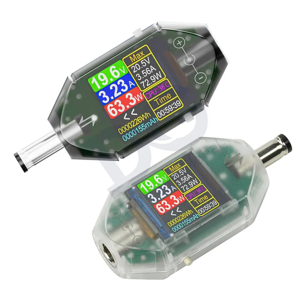 Testeur d'interface DC, détail de l'écran