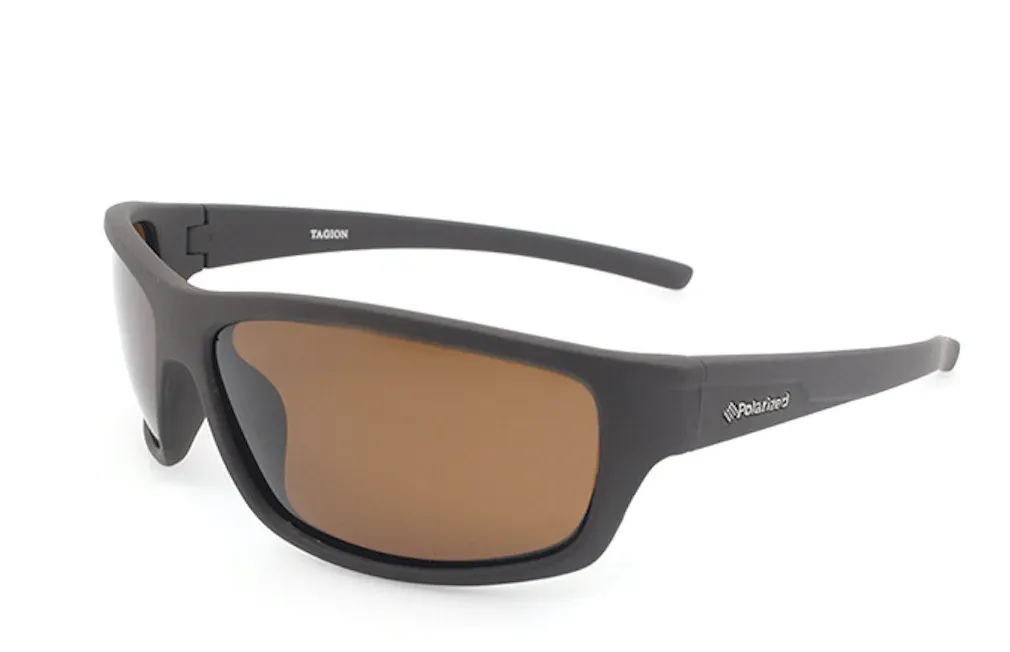 Lunettes de soleil polarisées pour homme, monture rectangulaire marron, verres de sport, protection UV400 7