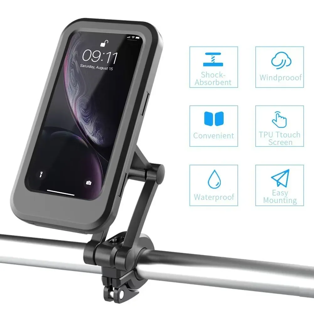 Support installé sur un guidon