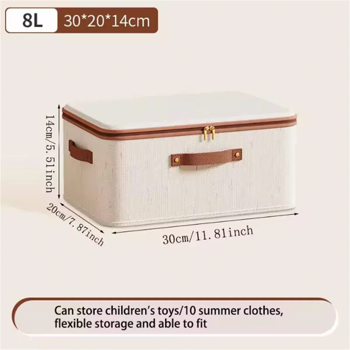 Boîte de rangement avec textiles