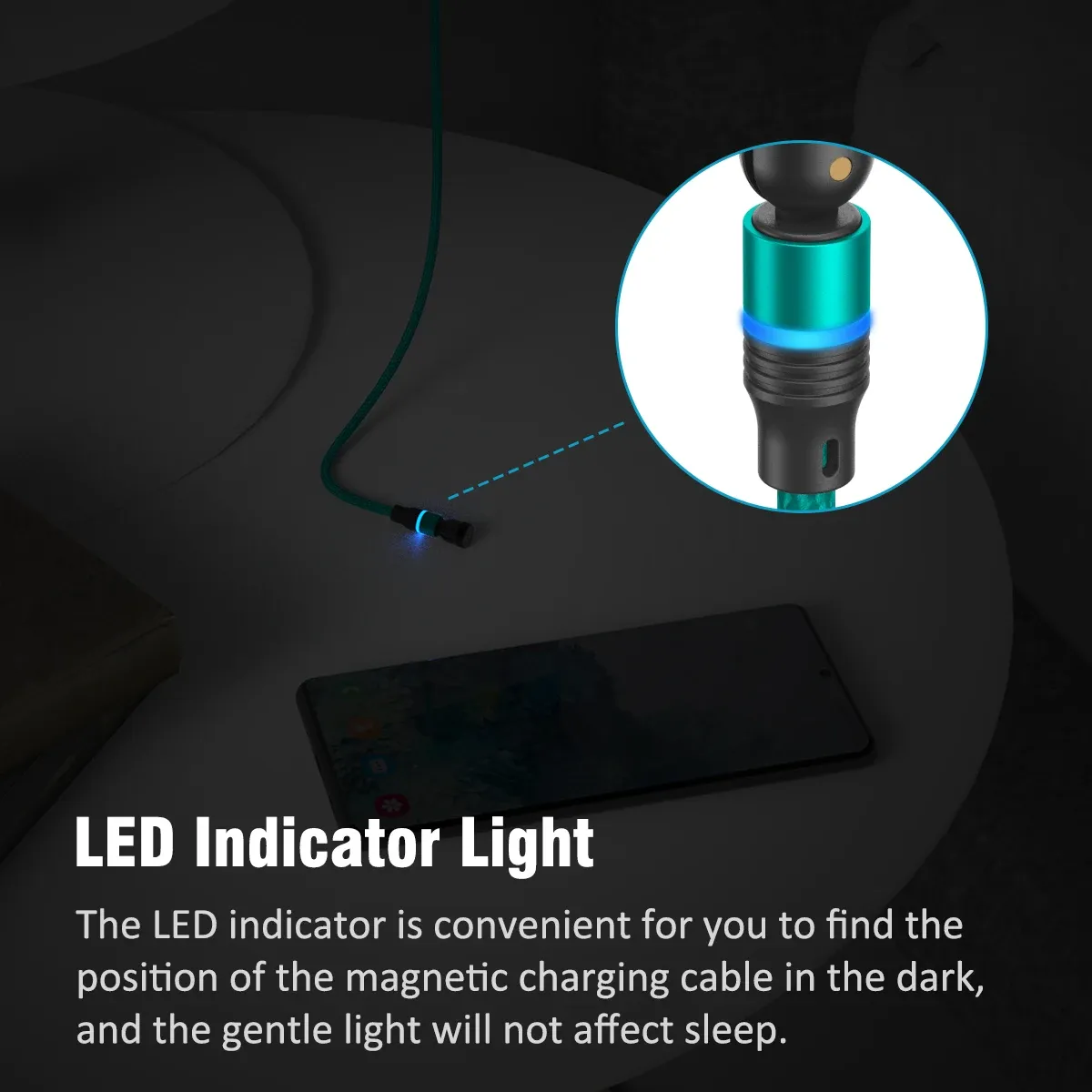 Câble de charge magnétique AUFU avec connecteur Micro USB et Type C, compatible iPhone 11 Pro, XS Max et Xiaomi, rotation à 540 degrés 5