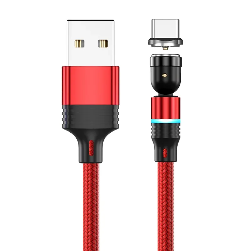 Câble de charge magnétique AUFU avec connecteur Micro USB et Type C, compatible iPhone 11 Pro, XS Max et Xiaomi, rotation à 540 degrés 8