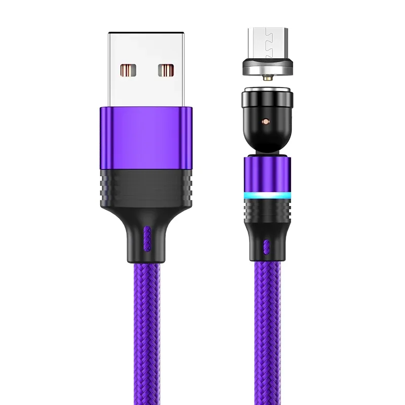 Câble de charge magnétique AUFU avec connecteur Micro USB et Type C, compatible iPhone 11 Pro, XS Max et Xiaomi, rotation à 540 degrés 16