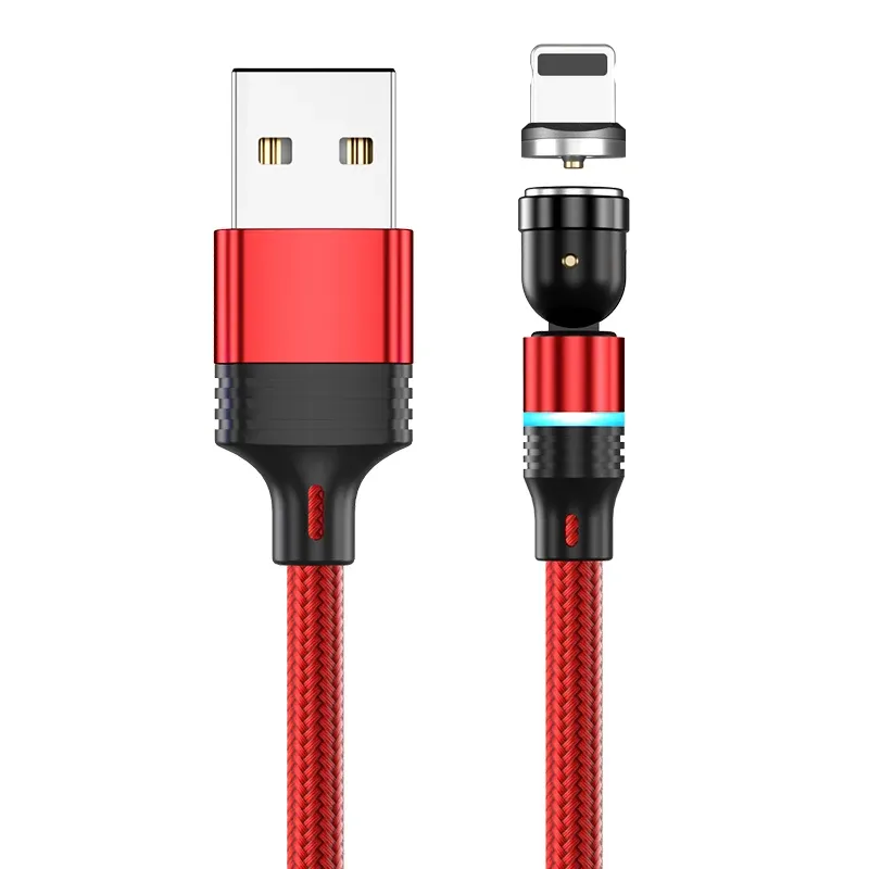 Câble de charge magnétique AUFU avec connecteur Micro USB et Type C, compatible iPhone 11 Pro, XS Max et Xiaomi, rotation à 540 degrés 20