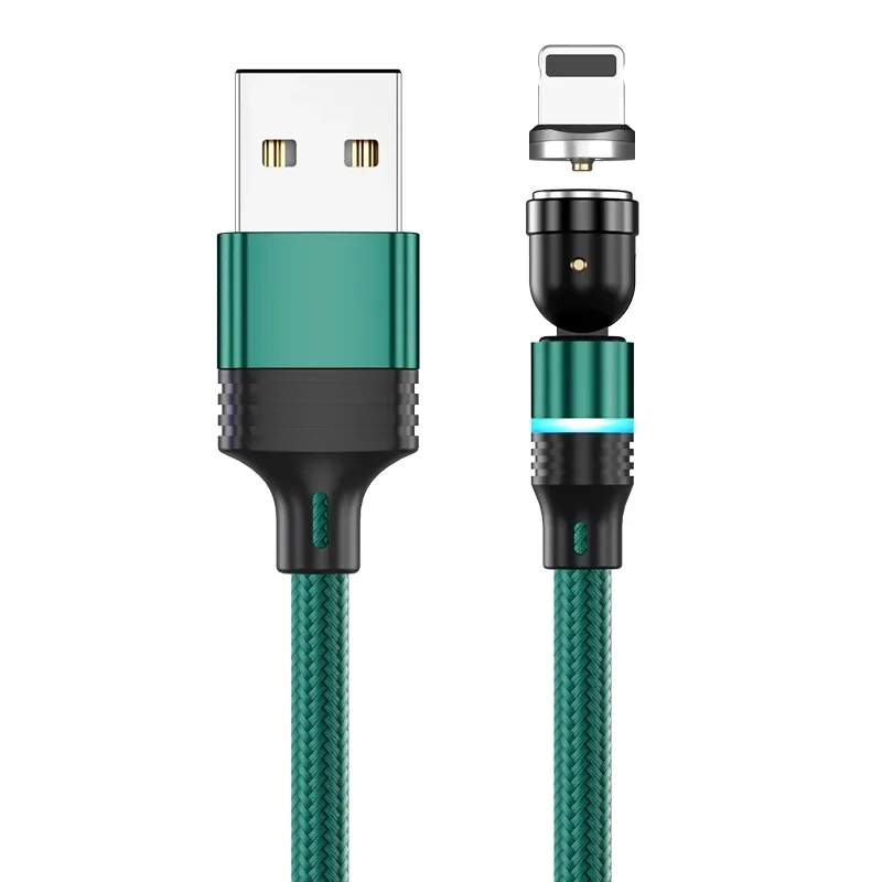 Câble de charge magnétique AUFU avec connecteur Micro USB et Type C, compatible iPhone 11 Pro, XS Max et Xiaomi, rotation à 540 degrés 21