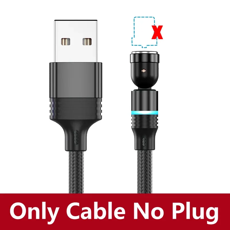 Câble de charge magnétique AUFU avec connecteur Micro USB et Type C, compatible iPhone 11 Pro, XS Max et Xiaomi, rotation à 540 degrés 19