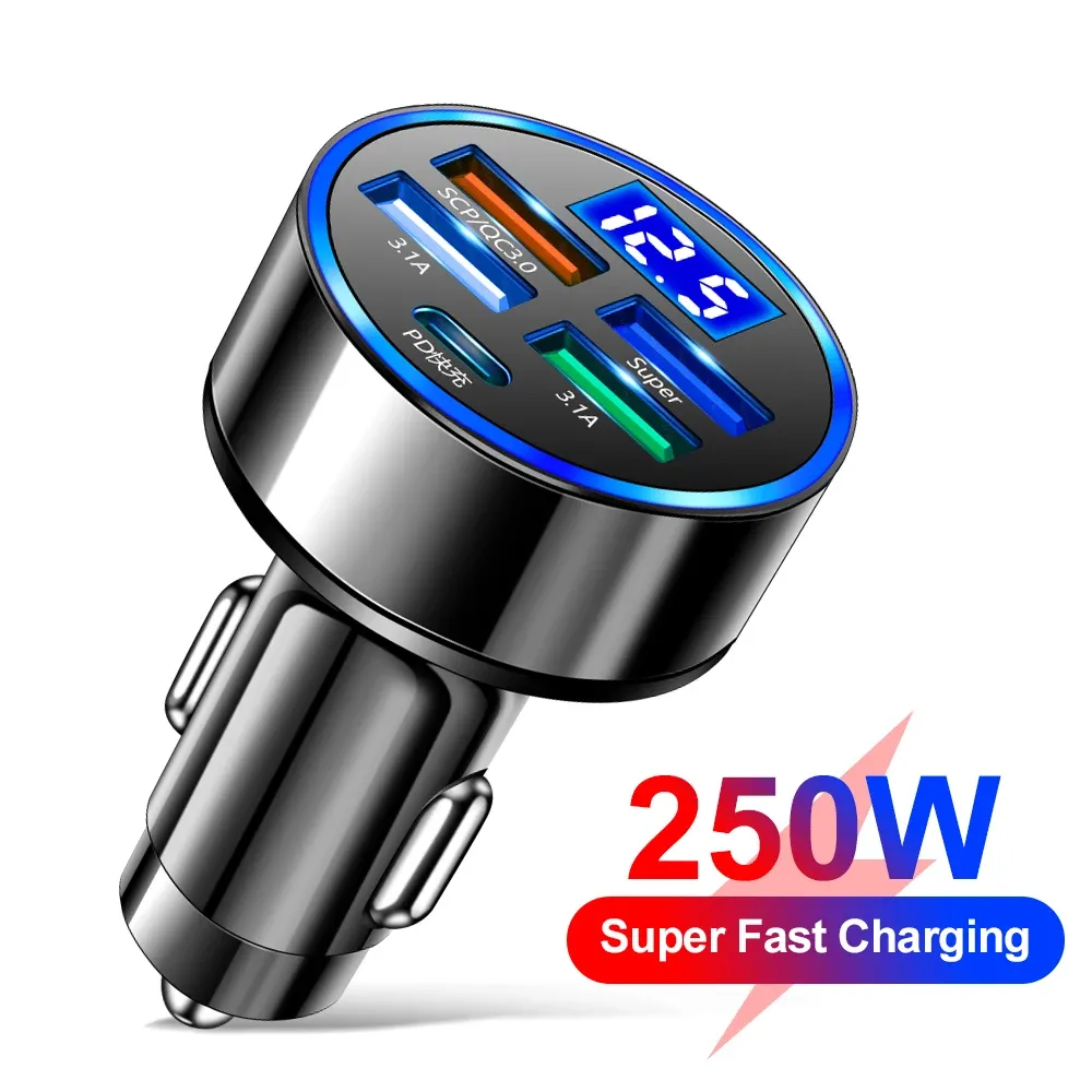 Chargeur de voiture USB-C à charge rapide
