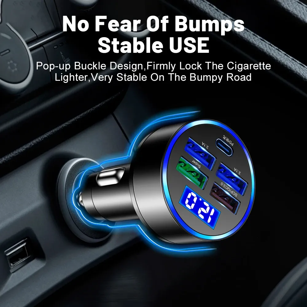 Chargeur de voiture en situation