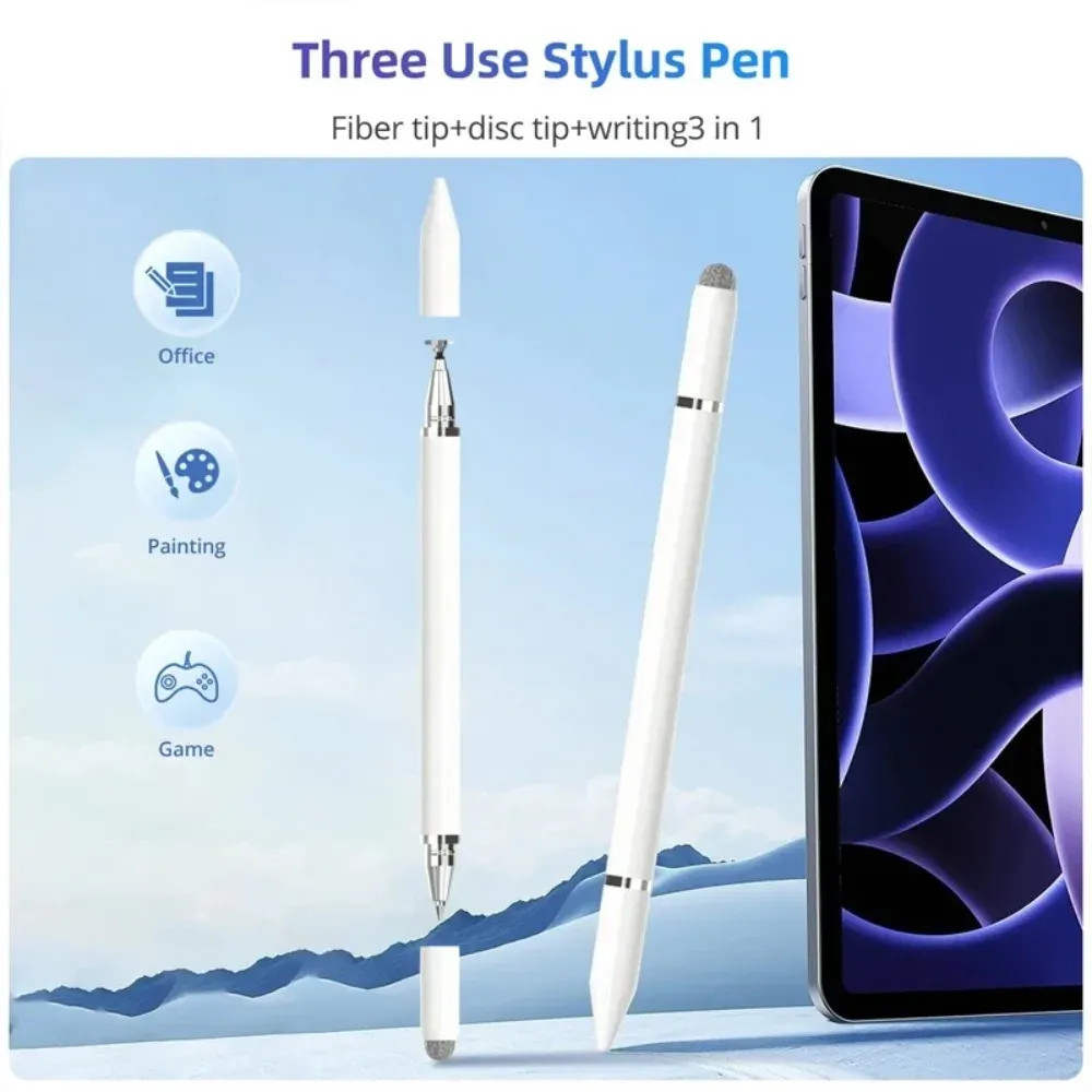 Stylet magnétique 3 en 1 universel pour écran tactile capacitif, stylo pour dessin et écriture, compatible téléphone, tablette, Android et iOS 3
