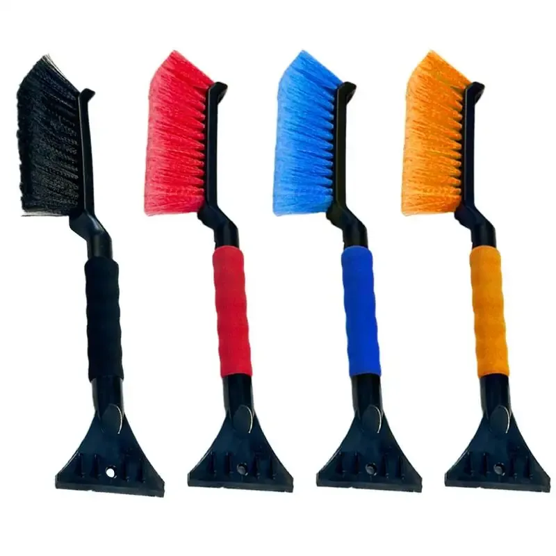 Brosse à neige 2 en 1 avec grattoir à glace et poignée ergonomique en mousse