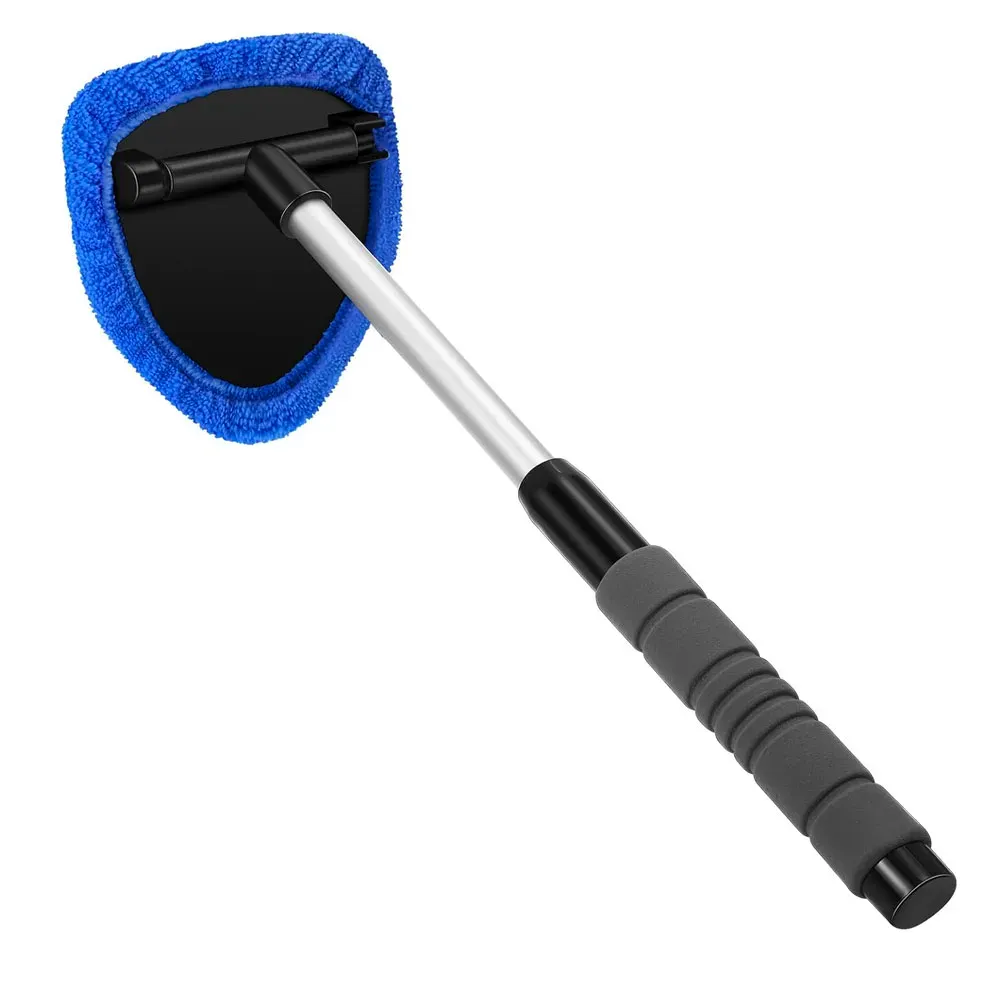 Ensemble de brosses télescopiques en microfibre pour pare-brise et vitres de voiture, avec grattoir anti-buée 9