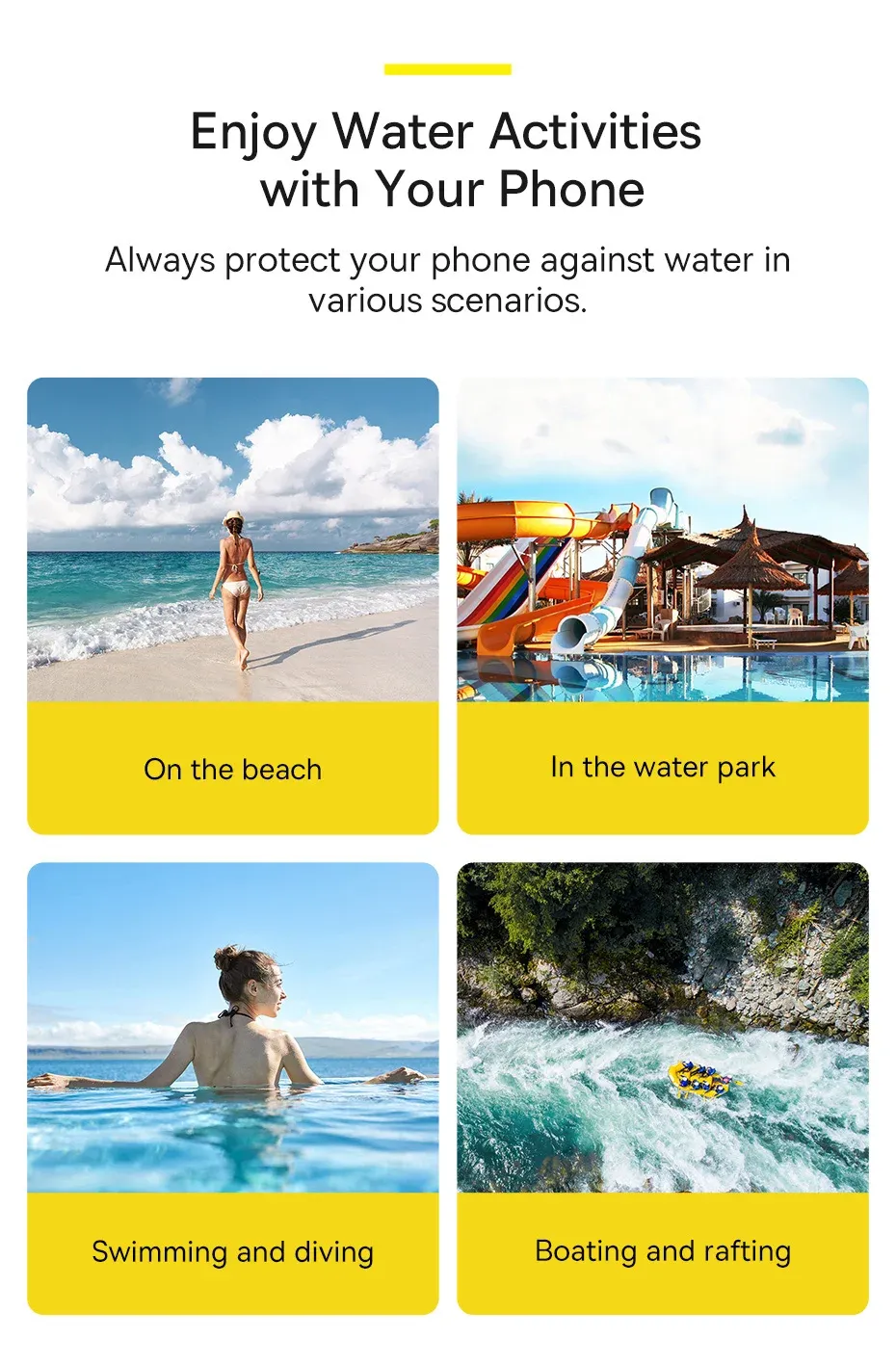 Utilisation du téléphone dans un environnement aquatique