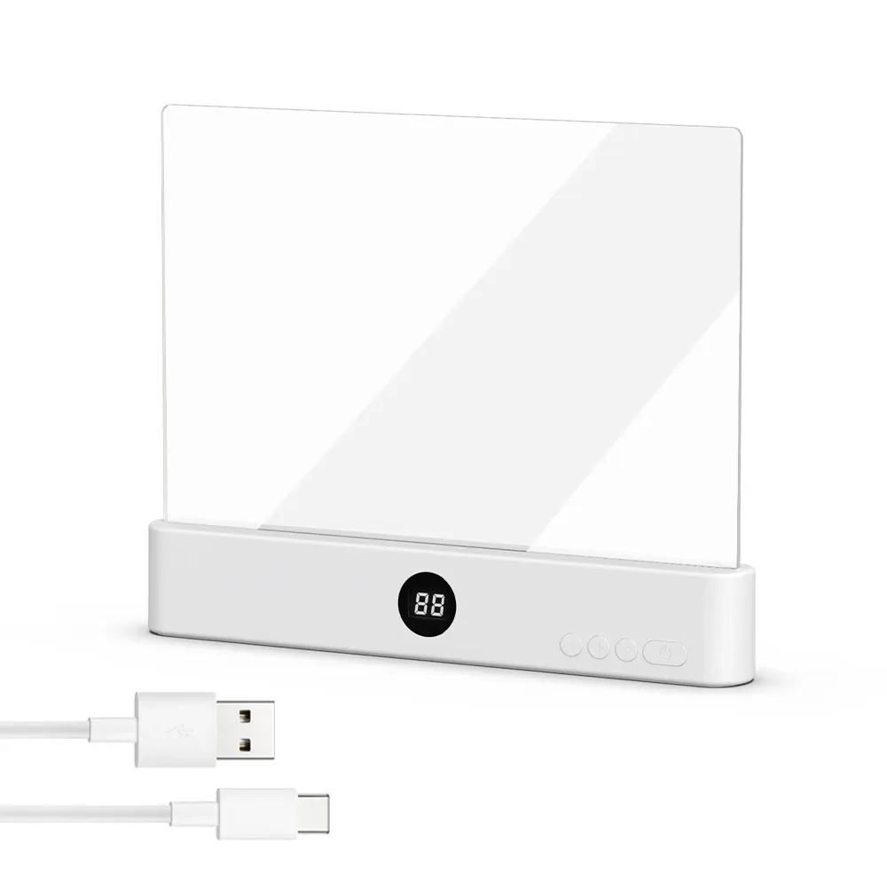 Lampe de lecture LED à pince rechargeable USB avec vision nocturne et protection des yeux, idéale pour les étudiants et la lecture de nuit 9