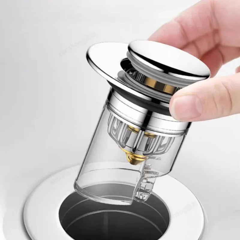 Bouchon de lavabo chromé