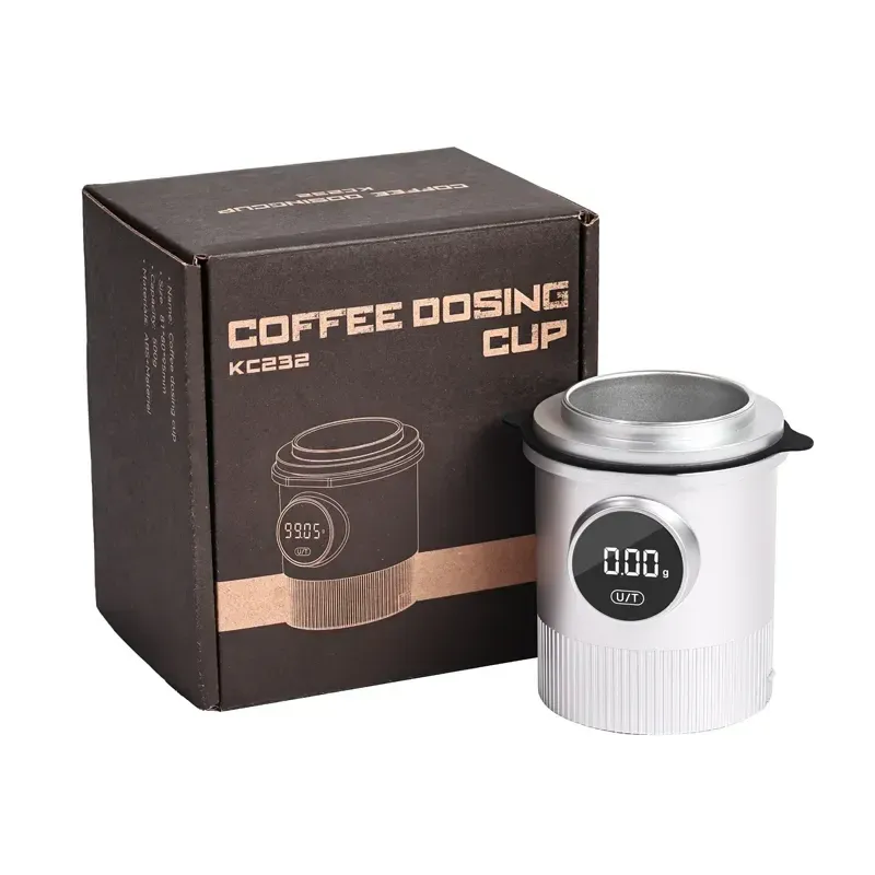 Balance à café numérique LCD pour cuisine, balance électronique pour expresso avec fonction de dosage, tasse incluse, capacité 500 g, modèle KC232 8