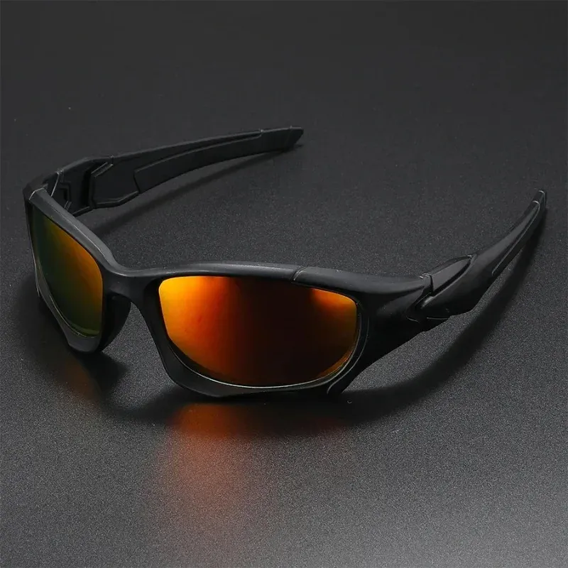 Lunettes de soleil polarisées pour sports de plein air, monture incurvée résistante aux chocs, verres protecteurs, mixtes, idéales pour la conduite