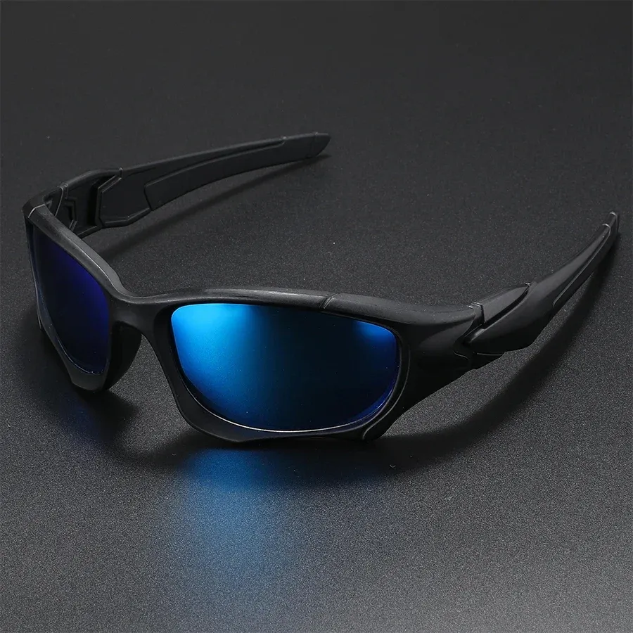 Lunettes de soleil polarisées pour sports de plein air, monture incurvée résistante aux chocs, verres protecteurs, mixtes, idéales pour la conduite 12
