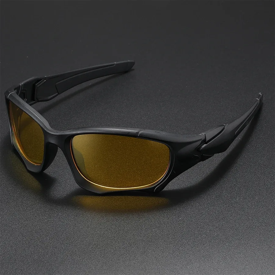 Lunettes de soleil polarisées pour sports de plein air, monture incurvée résistante aux chocs, verres protecteurs, mixtes, idéales pour la conduite 11