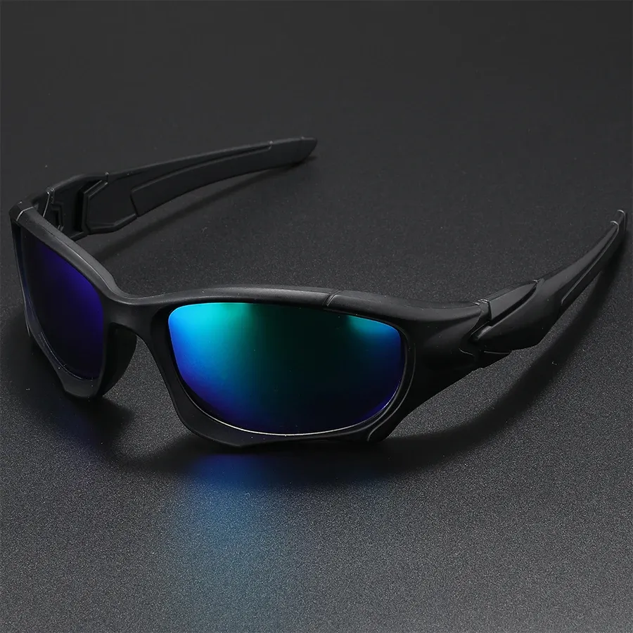 Lunettes de soleil polarisées pour sports de plein air, monture incurvée résistante aux chocs, verres protecteurs, mixtes, idéales pour la conduite 10
